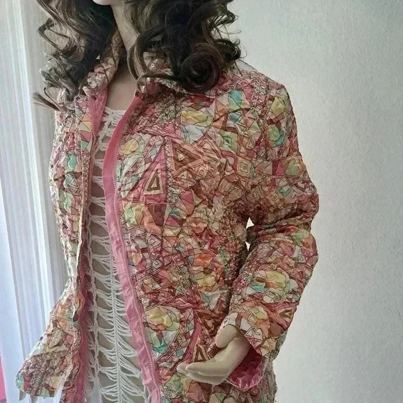 Jacket Reversible TOP silk M - Picture 6 of 9